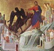 Duccio di Buoninsegna The Temptation of Christ on the Mountain (mk08) Spain oil painting reproduction